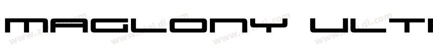 Maglony UltraBold字体转换